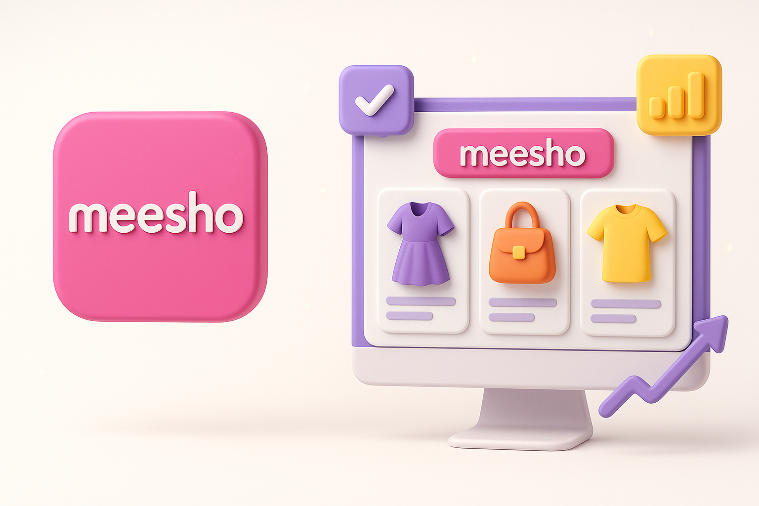 Meesho Listing Illustration