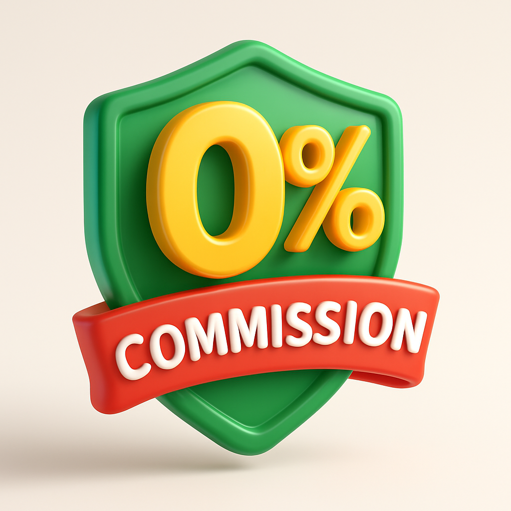 0% Commission